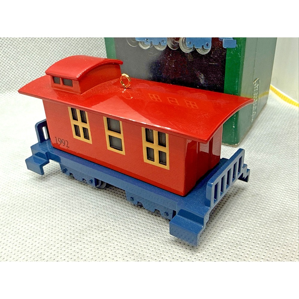VTG Hallmark Ornaments Christmas Sky Line Collection Caboose Cast Metal 1992 NIB